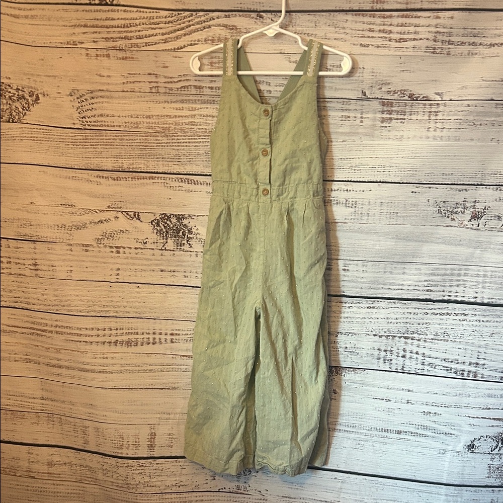 Girls Rachel Zoe Olive Sleeveless Jumpsuit size 4t